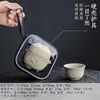 Juego de té de cerámica rústica transfronterizo para la salud, juego de té portátil para viajes, taza de servicio rápido, juego de té para acampar al aire libre, taza de té con logo