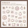 Serie de Papelería Yanji Manor Tema Retro Decoración Original para Cuaderno Collage Estilo Europeo Base Pegatinas de Paisajismo
