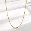 Cadena Plana Minimalista, Cadena Estrellada, Cadena en Forma de O, Cadena de Labios, Collar de Acero de Titanio, Cadena Lateral, Cadena de Hueso de Serpiente, Cadena de Eslabones Cuadrados, Accesorios Versátiles