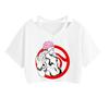 Camiseta de manga corta con estampado de dibujos animados de Jujutsu Kaisen para mujer, estilo informal y popular, de verano