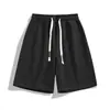 Shorts de Algodão Pesado para Homens, Verão, Caimento Solto, Calças Esportivas Casuais para Homens, Shorts de Cinco Pontos Respiráveis para Adolescentes, Calças Masculinas
