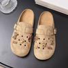 Meias Sapatilha Coloridas Estilo Birkenstock para Mulheres, Novidade Verão 2025 Sandálias Planas Slip-On Respiráveis Perfuradas