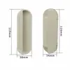 Manija de Acero Inoxidable para Gabinete Delgado Perilla de Aleación de Aluminio para Gabinete de Hierro Manija Larga de Barra para Puerta de Gabinete Manija de Caja de Tarjetas Accesorios para Muebles