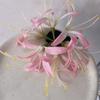 Horquilla de estilo pastoral con forma de estrella y flor de Bianhua, estilo antiguo de hada, con clip lateral Hanfu.