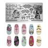 Fabricantes de Estilo Japonés Transfronterizos Suministran Tableros de Estampado para Uñas de Acero Inoxidable Plantillas de Transferencia para Impresión Pintada DIY Creatividad al por Mayor