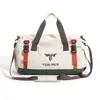Bolsa deportiva simple y casual para gimnasio con compartimentos separados para artículos húmedos y secos, gran capacidad, adecuada para salidas y viajes, elegante y moderna