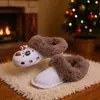Fundas de Algodón, Cubrezapatos Calientes de Invierno, Fundas de Felpa Suave Espesadas Extraíbles y Lavables, Zuecos de Terciopelo Plus al por Mayor, Fundas de Algodón para el Interior, al por Mayor