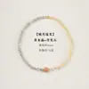 Pulsera de Doble Círculo de Piedra Lunar Gris y Cristal Amarillo Guofeng Diseño para Mujer Nueva Pulsera de Cristal China Regalo al por Mayor