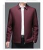 Chaqueta de primavera y otoño para hombre, nueva chaqueta con solapa para padre de mediana edad, cuadros administrativos, fábrica al por mayor