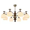 Lustre Francês Vintage Estilo Bambu para Sala de Estar, Nova Luminária Principal Projeção Estilo Retrô Creme, Iluminação Estética Estilo Song para o Hall