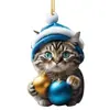 Serie de Gatitos Nuevos Transfronterizos Colgantes Navideños Colgantes Navideños Decoraciones para Fiestas Colgantes para Mochilas Colgantes para Coche