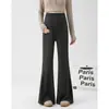 Pantalones de Maternidad Primavera y Otoño 2025 Nuevos Pantalones Casuales de Pierna Ancha Correa para la Barriga Sin Apretar Soporte para la Barriga Pantalones Acampanados Ropa de Otoño