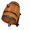 Barril de Vino de Pino Barril para Licor Casero Barril de Almacenamiento 3L Barril Horizontal de Vino y Cerveza Restaurante Barril de Vino de Madera Maciza