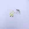 Accesorios para Joyería de Acero Inoxidable Electroplateado al Vacío Colgante de Cruz Corazón Pulsera DIY Collar Pendientes Materiales para Pendientes