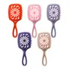 Pente de Cabelo Original com Recorte Redemoinho, Pente Estilo Doce para Meninas, Recorte em Forma de Leque para Secagem Rápida