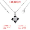Colgante de Cobre con Incrustaciones de Diamante Microincrustado en Forma de Corazón, Luna y Estrella, Estilo Nuevo Transfronterizo, Collar Versátil de Moda con Trébol de Cuatro Hojas, Estrella Solar, Estrella Redonda