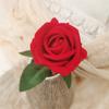 Rosa de Veludo Pérola de Haste Única Cenário de Salão de Casamento Decoração de Hotel Parede de Flores para Amantes Fotografia Rosas Secas