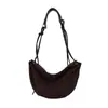 Bolso Tote Empalmado Mate Nicho Coreano para Mujer Otoño Temprano 2026 Gran Capacidad Elegante Plegado Bolso Hobo Cruzado de Moda