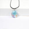 Fornecimento de fábrica transfronteiriço venda quente starry lace flor de vidro Tempo gema colar Jingdezhen colar fresco