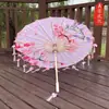 Guarda-chuva de Papel de Óleo Pétala Borla Clássico Meninas Dança Desempenho Adereços Dinastia Han Guarda-chuva de Fotografia Decoração Cheongsam Guarda-chuva Infantil