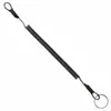 Cable de acero con mosquetón, popular en AliExpress, cordón retráctil portátil para llaves anti-pérdida, cuerda anti-pérdida para equipo de pesca