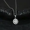Colar para Mulheres, Estilo Celebridade da Internet, Estilo Japonês e Coreano, Colar de Flor de Zircônia, Pingente de Novo Design de Nicho, Colar Elegante Atacado