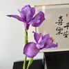 2 Flores Artificiales Iris de Alice Decoración Floral para Bodas Flor de Seda Suave Flor Falsa 2 Flores de Iris de Alice