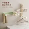 Colgador de Ropa Multifuncional Estante de Almacenamiento Montado en la Pared sin Perforaciones Retráctil Colgador de Ropa Montado en la Pared Colgador de Ropa para el Hogar Artefacto de Organización