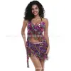 Conjunto de Lentejuelas y Borlas de Danza del Vientre de Halloween Transfronterizo Set de Baile de Lentejuelas Hot-Selling para Discoteca Comercio Exterior