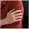 Anillo Ruyi de Esmalte para Mujer, Estilo Chino, Lujo Ligero, Sensación de Alta Gama, Anillo para Dedo Índice, Apertura Ajustable, Directo del Fabricante