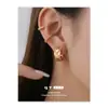Exquisitas Mancuernillas para Oreja de Estilo Francés Europeo y Americano de Alto Nivel, Elegantes Pinzas para Hélice Auricular Estilo Hong Kong, Pendientes Sencillos y Versátiles para el Día a Día
