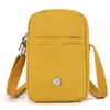 Bolso de moda para mujer para teléfono móvil, bolso cruzado de hombro simple casual, bolso de lona de nailon para el trabajo