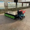 Chasis Todo Terreno con Oruga de Goma Chasis Pequeño con Control Remoto Ensamblaje de Oruga para Transporte en Huertos Agrícolas