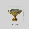 Florero Huaweng Estilo Europeo Adornos de Decoración para el Hogar Recipiente de Flores de Metal Viejo Florero Trofeo Urna de Flores Florero de Hierro Retro
