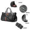 Estilo europeo y americano, bolsa de viaje para hombre de piel de vaca de primera capa, gran capacidad, con compartimento separado para zapatos, bolsa de gimnasio de cuero genuino, disponible en stock y personalizable