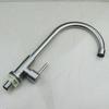 Acero inoxidable 304 grifo de cocina de un solo enfriamiento de un solo seno grifo de caño para lavabo de verduras vertical para lavabo de verduras alta curvatura giratorio