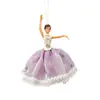 Adornos artesanales navideños transfronterizos, adornos de niña de ballet de malla, decoraciones de ángel colgantes para árbol de Navidad, productos nuevos
