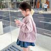 Chaqueta con Lazos para Niñas Transfronteriza Otoño 2026 Nueva Chaqueta de Béisbol Estilo Coreano Ropa Infantil Tendencia al por Mayor