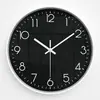 Reloj de pared para uso doméstico, reloj simple de pared para sala de estar y dormitorio, reloj de cuarzo, no requiere perforación, forma redonda, disponible para venta al por mayor