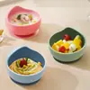 Atacado transfronteiriço louça infantil tigela complementar prato de silicone garfo colher de bebê babador conjunto de 8 peças de produtos anti-queda para maternidade e infância