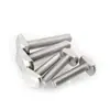 Parafusos em T de Aço Inoxidável M5M6M8M10M12M16304 Parafusos com Ranhura em T Placas de Pressão em T Gb37 Rosca Completa