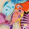 Parche de Agujero con Logo Bordado Duoku Listo para Usar Animal Marino Dibujos Animados Bordados Pegatinas Joyería DIY Accesorios para Ropa Pegatinas de Tela