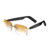 Gafas de Audio Inteligentes Bluetooth SG25 con Protección UV400 Gafas Inteligentes Sin Montura Nuevas 2025 Control Táctil Música HiFi Llamadas Tecnología de Conducción Ósea Reproducción de 8H Batería de Larga Duración Carga TipoC