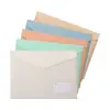 18 Bolsas para Documentos de Broche de Presión Color Macarrón de Seda, Bolsas de Plástico para Archivo de Oficina Tamaño A4 para Tarjetas de Presentación, Bolsas de Papelería para Estudiantes de Información