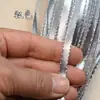 Cinta Étnica Dorada y Plateada de 8 mm Accesorios para Ropa Dobladillo de Falda Encaje Adorno Cinta con Brillo Lazo Empaque de Regalo