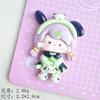 Tarjeta Grande Mengmeng Tres Tres Niñas Accesorios de Resina Material para Manualidades Funda de Teléfono Decoración para Coche Refrigerador Caja de Almacenamiento