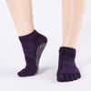 Calcetines de Yoga Transfronterizos con Agujeros, Anti-Olor, Antideslizantes, Calcetines de Cinco Dedos, Punta Abierta, Talón Abierto, Calcetines Deportivos Anti-Fricción, Calcetines de Cinco Dedos, Calcetines de Dedo Dividido