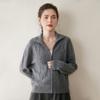 Cardigan de Cachemira para Bebé Grueso de Peso Pesado ~ Trenzado Cuello Alto con Cremallera Doble Suéter Abrigo Holgado