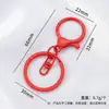 Set de Tres Piezas de Llavero Creativo DIY Colgante de Muñeca de Aleación de Zinc Pintado de Colores Cierre de Langosta Hebilla de Ocho Caracteres Colgante de Muñeca