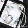 Traje Siciliano Vento de Férias Fivela Magnética Clavícula Lenço de Seda Colar de Pérolas Lenço Lenço Decorativo para Pescoço Faixa de Cabelo Feminino